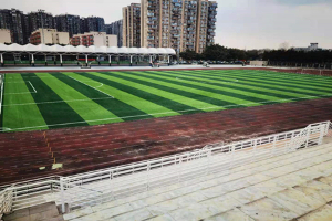 成都棠湖外國語學校兩個足球場完工！